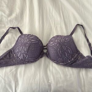Purple Lace Push-up Bra